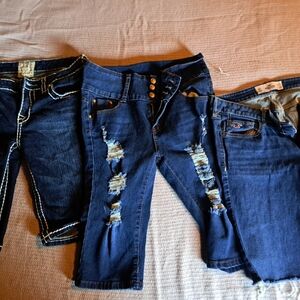 Hydraulic Women's Denim Shorts Trio